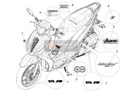 2H003683, Wheel Stickers Kit, Piaggio, 1