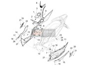 Central cover - Footrests