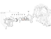 Cylinder-piston-wrist pin unit