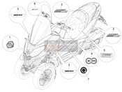 2H003376, Schild, Piaggio, 1