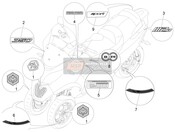 2H003253, Plaque "Sport" Sport, Piaggio, 0