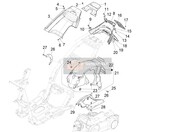 Rear cover - Splash guard