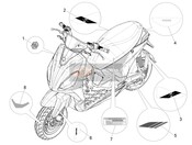 2H004624000A1, Aufkleber Felge, Piaggio, 1