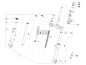 Fork/steering tube - Steering bearing unit