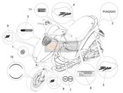 2H003254, Wheel Sticker, Piaggio, 0