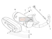 1A019640, Écrou Spécial, Piaggio, 1