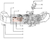 Cylinder Head - Cooling Hood-Inlet And Induction Pipe