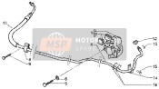 Bremssattel- Bremsleitung hinten