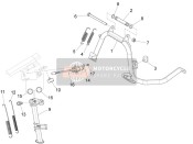 668680, Side Stand With I.P., Piaggio, 1