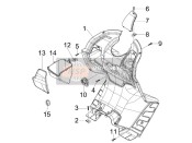 Guante delantero-Caja - Rodilla-Panel de guardia