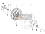 601870, Distanziale Completo, Piaggio, 1