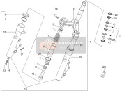 Tenedor/Tubo de dirección - Unidad de cojinete de dirección