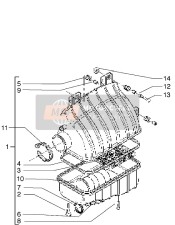 828399, Filter Cover/box Pakking, Piaggio, 1