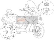 1D001391R, Turn Indicator Control Device With Hazard, Piaggio, 0