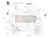 654562, Fregio Sx, Piaggio, 0