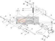 647218, Chassis Kant Achterbrug, Piaggio, 0