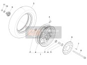 1C0032510000C, Front Wheel Complete With Bearings, Piaggio, 0