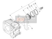 834712, Compression Ring, Piaggio, 3