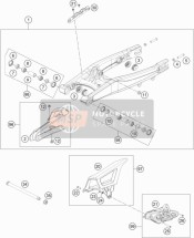 47004230110, Swing Arm Bearing Repair Kit, KTM, 1