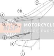 70007040150, Seat Cover, KTM, 0