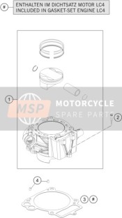 76630135000, Cilinder Basis Pakking, KTM, 0