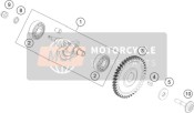 90130055000, Drive Wheel Balancer Shaft, KTM, 0