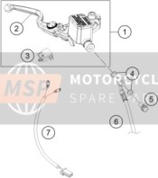 93313001033, Hoofdcilinder Front_Adjustable Hendel, KTM, 0