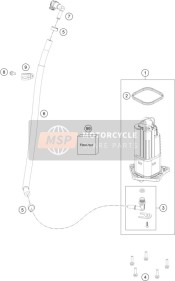 75007092000, Anschlussstück Kpl., KTM, 0