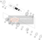 79133004000, Idler Gear,  4TH Gear Cmpl., KTM, 0