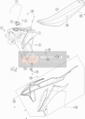 79707040150, Seat Cover, KTM, 2