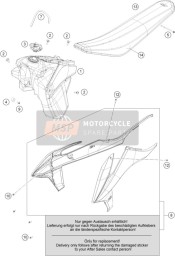 79707240050, Seat Cover, KTM, 1