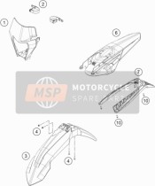 79708013000ABH, Tail Section Exc, KTM, 0