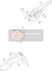79108013000EBB, Tail Section Sx, KTM, 0