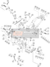 J900001013000, Bolt FL-M10X1.25XL 130XBRXTAPING, KTM, 0