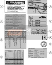 63503097100, Sticker Technical Information, KTM, 0