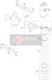RP10023, Repair Kit Spring Retainer, KTM, 1