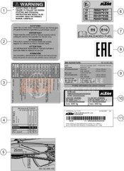 63703097000, Sticker Technical Information, KTM, 1