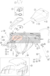 61707958100, Ignition Lock Cover, KTM, 0