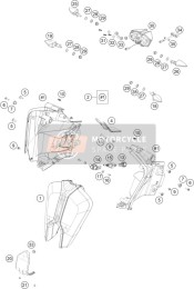 61714525000, Turn Signal Usa Front Left, KTM, 1