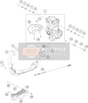 93805011003, Grommet Muffler Shield, KTM, 0