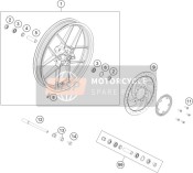 95809001144C1, Front Wheel Adv 22 -BLACK, KTM, 0