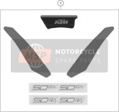 45308099600, Graphic Kit 50 Sx / Mini 2023, KTM, 0