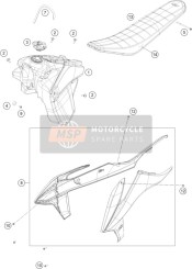79707040050, Seat Cover, KTM, 0