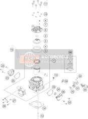A45030060000, Combustion Chamber Insert 300 Sx, KTM, 0