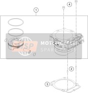 79430138100, Cyclinder And Piston Cpl., KTM, 0