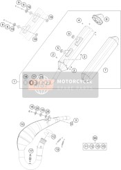 55605109000, Exhaust Manifold Wth Catalyst, KTM, 0