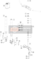 93801002100, Gambale Forcella Destro Cpl., KTM, 1
