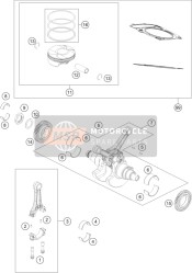 60630007110I, Piston Kit Gr. I 1050 Adv, KTM, 0