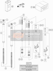 Forcella anteriore smontata