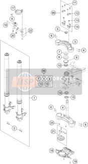 R14038, REPAIR-KIT Steering Damper, KTM, 0